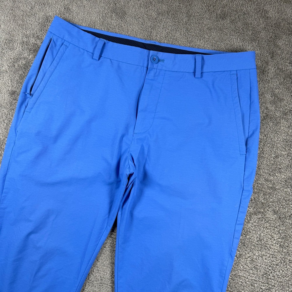 Vineyard Vines Mens On-The-Go Pant Blue Performance Chino 34x32